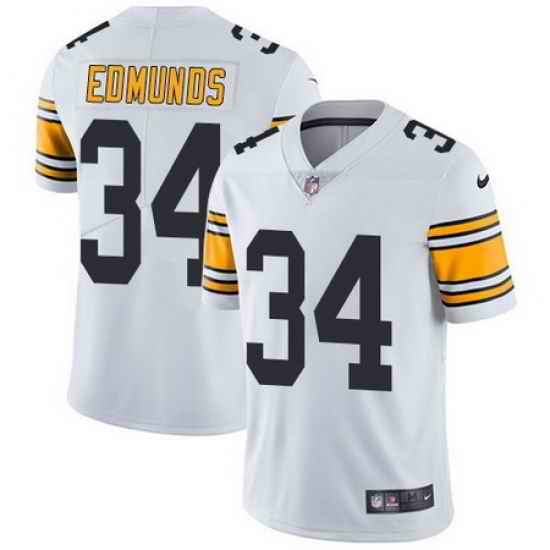 Nike Steelers #34 Terrell Edmunds White Mens Stitched NFL Vapor Untouchable Limited Jersey